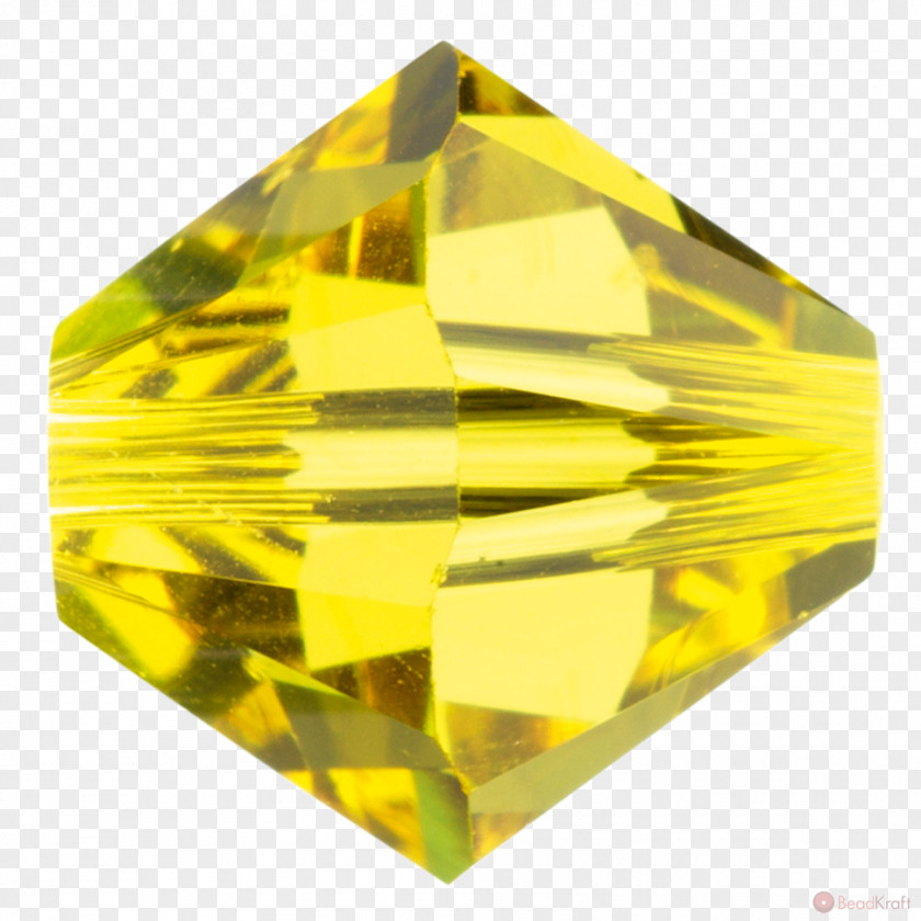 Jewelry Suppliers Yellow Crystal Swarovski AG Bicone Bead PNG