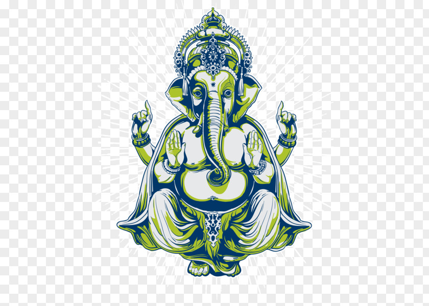 Indian Elephant God Ganesha T-shirt Deity Tattoo PNG