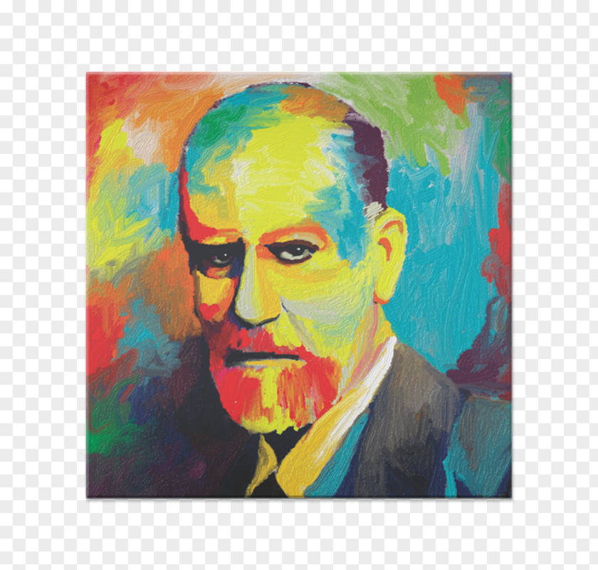 Sigmund Freud Transparent Visual Arts Acrylic Paint Modern Art Portrait PNG