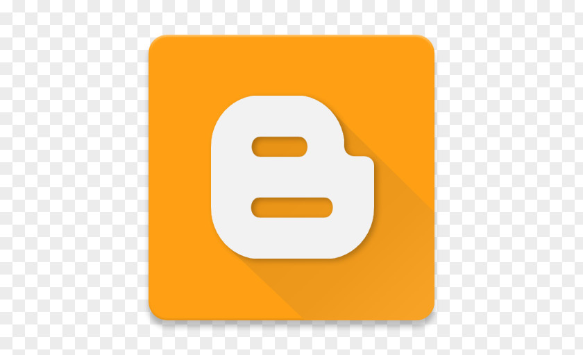 Blogger Square Yellow Orange PNG