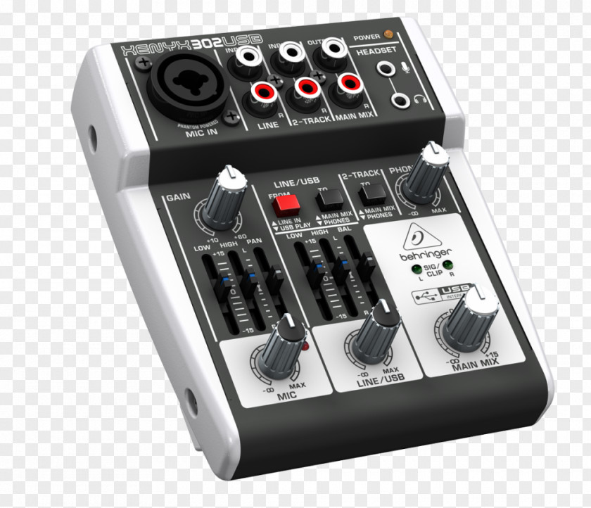 Mixer Audio Mixers USB Behringer Analog Signal PNG