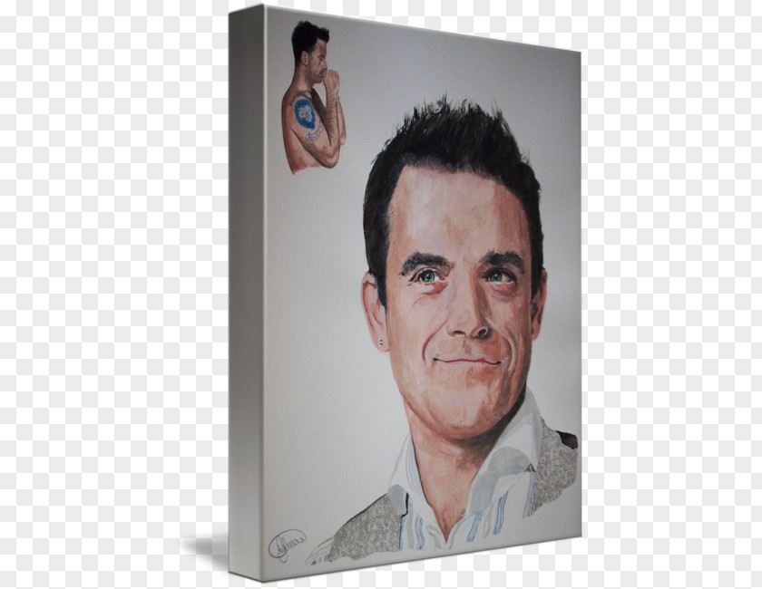 Robbie Williams Portrait PNG