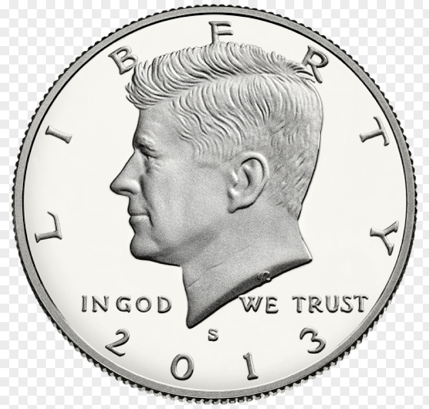 Coin Kennedy Half Dollar Proof Coinage Gift PNG