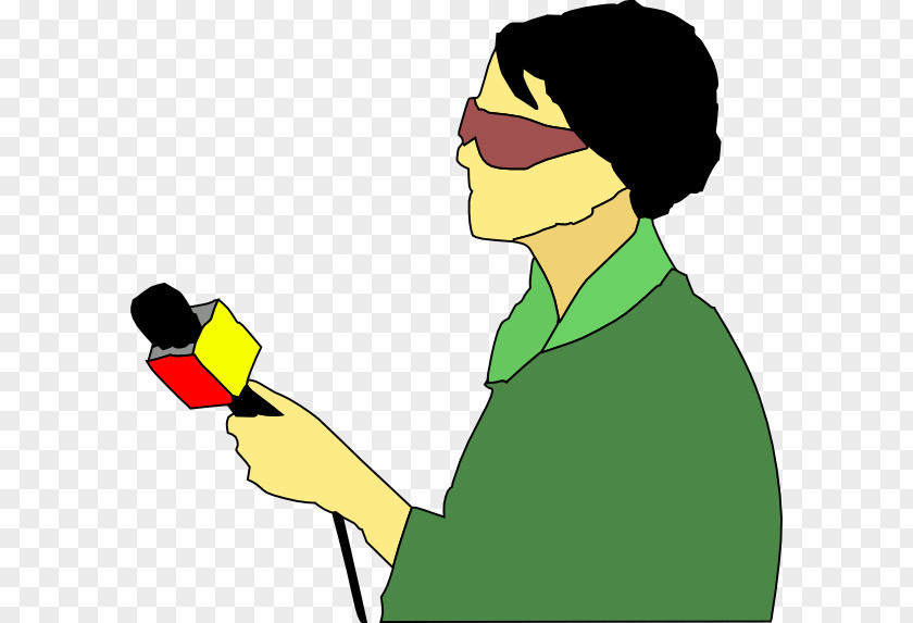 News Caster Cliparts Journalist Presenter Clip Art PNG