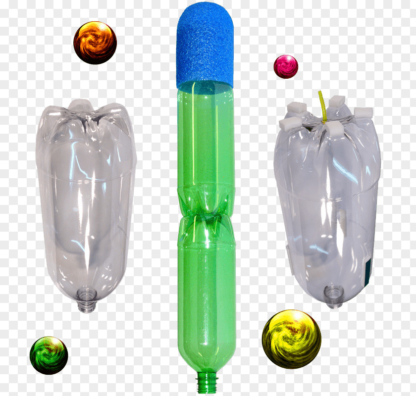 Bottle Water Rocket Multistage PNG