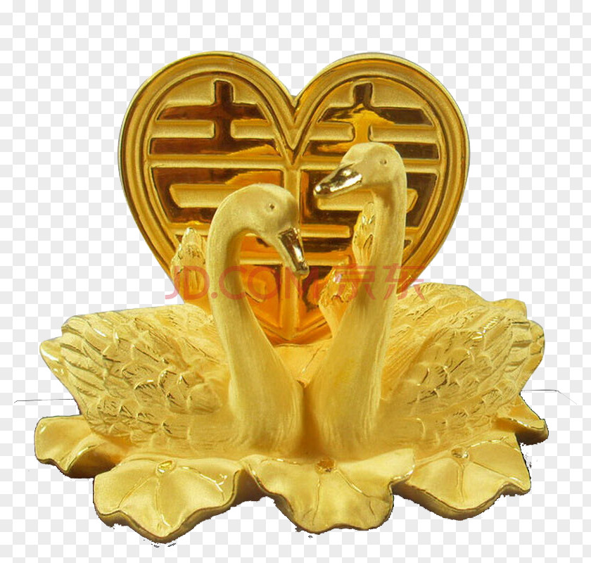 Double Happiness Swan Cygnini Gift Marriage PNG