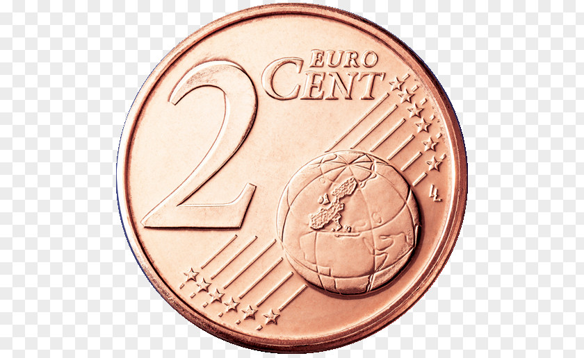 Euro 2 Cent Coin 1 Coins PNG