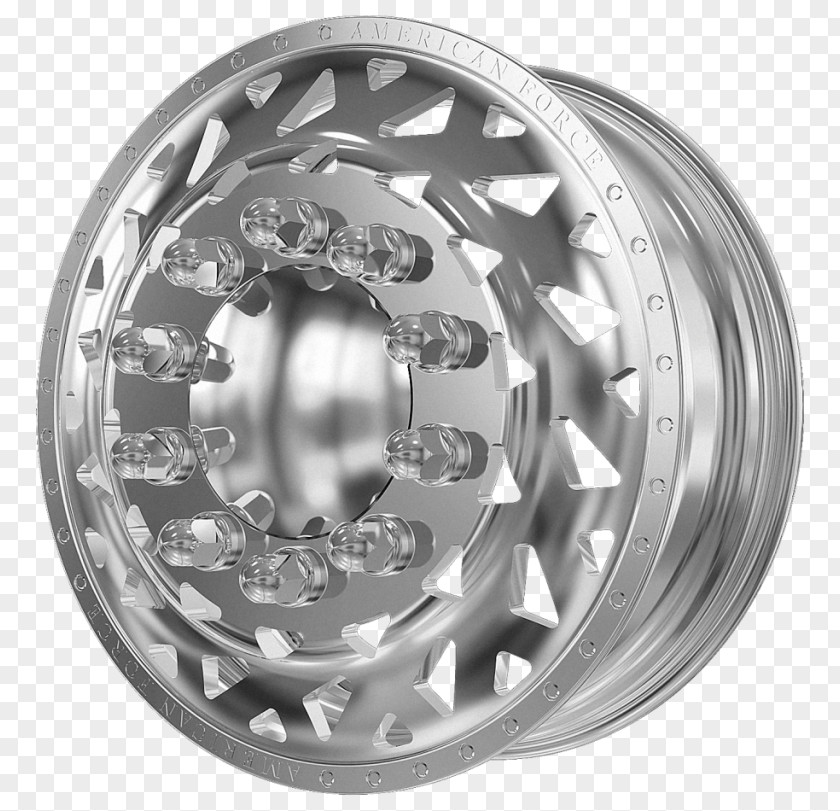 Silver Alloy Wheel Spoke Rim PNG