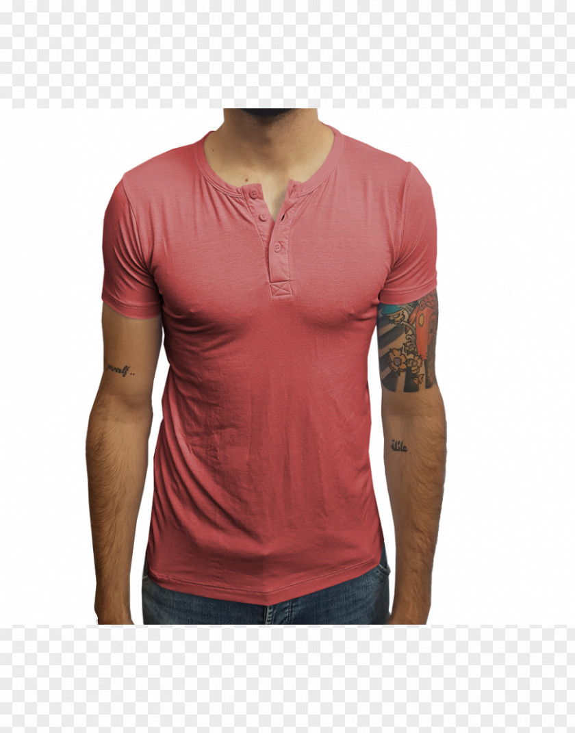 T-shirt Long-sleeved Henley Shirt Shoulder PNG