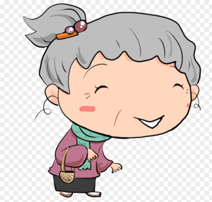Woman Old Age Character Child PNG
