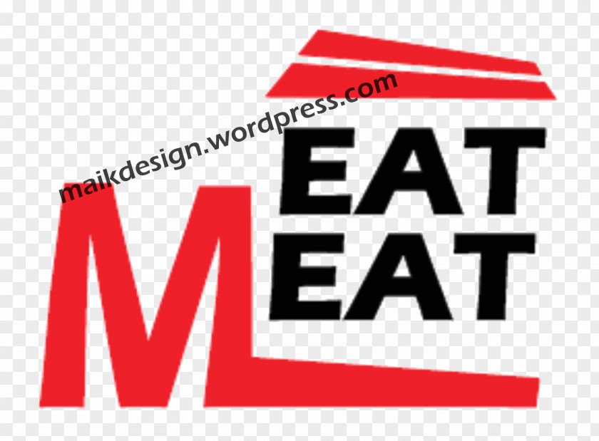 Eat Meat Brand Logo Product Design Font PNG