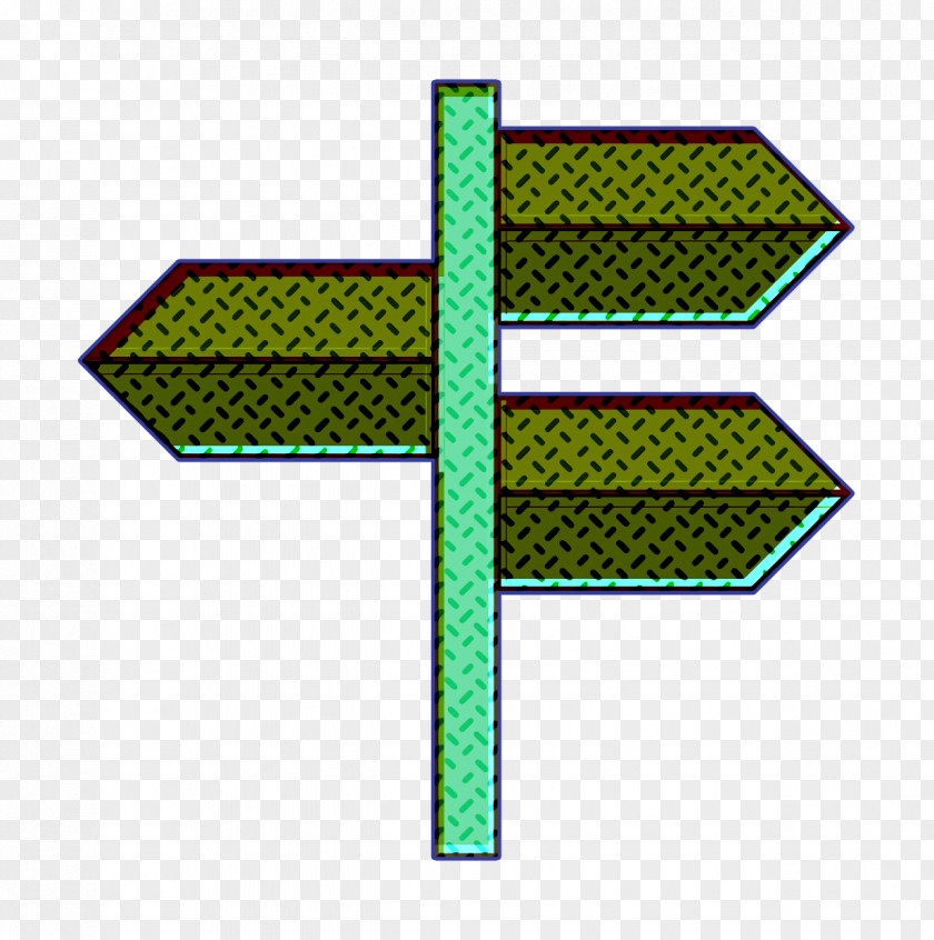 Signpost Icon Location Set PNG