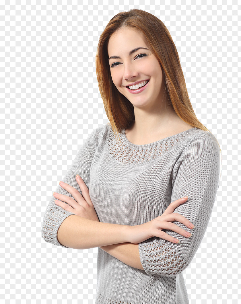 Smiling Lady T-shirt Shoulder Sleeve PNG