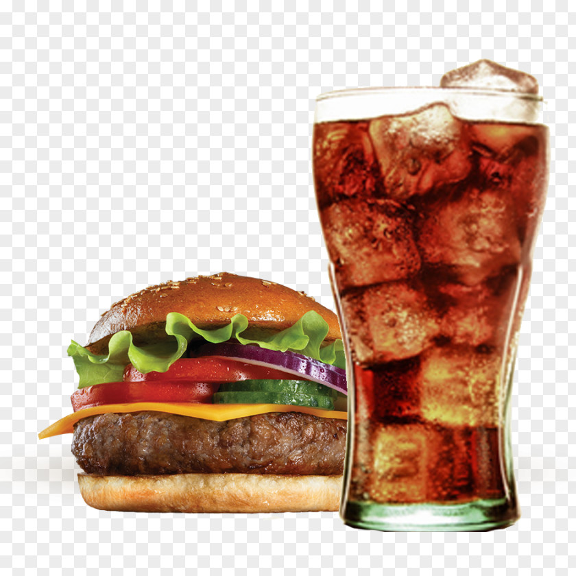 Burger Coke Coca-Cola Hamburger Diet French Fries PNG
