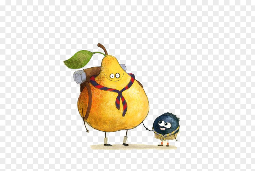 Cartoon Pears Drawing Pear Illustration PNG