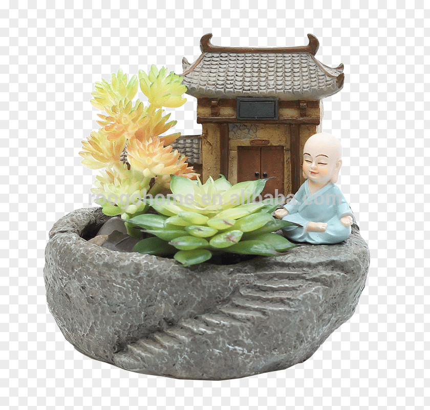 Plant Flowerpot Ceramic Japanese Rock Garden Succulent PNG