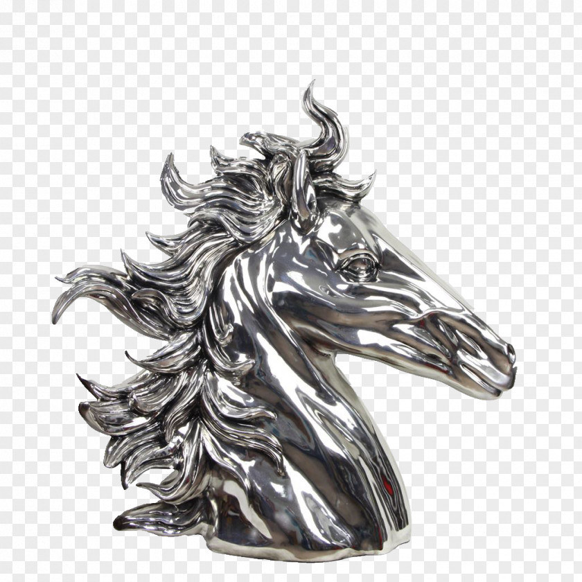 Iron Horse Modeling Process Decoration Sculpture PNG