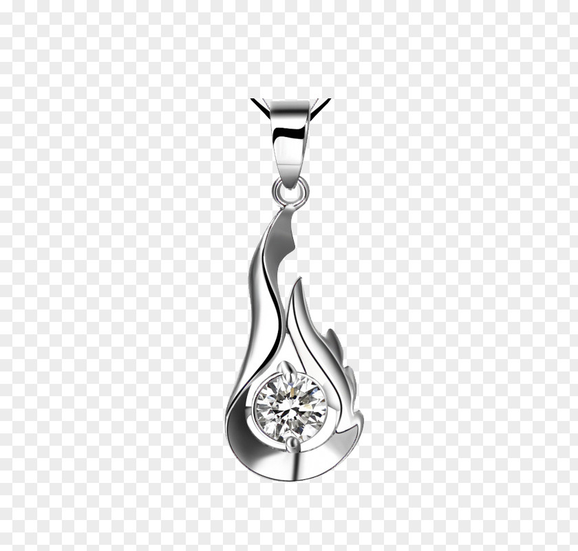 Platinum Pendant Necklace Locket Designer PNG