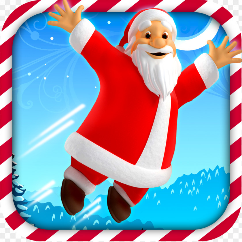 Trampoline Santa Claus Christmas Ornament Recreation Character PNG