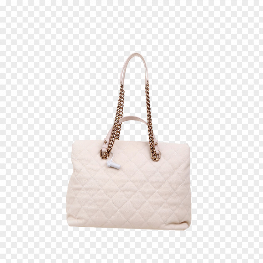 CHANEL Chanel White Leather Tote Bag Messenger PNG