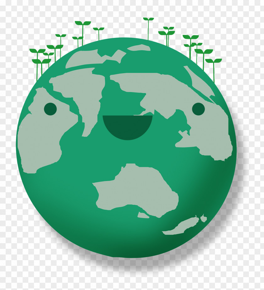 Green Earth Environmental Protection Poster Illustration PNG