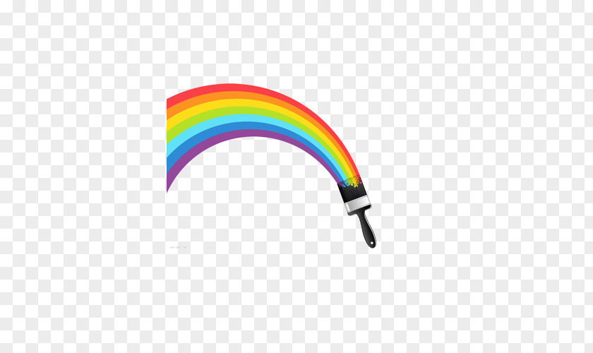 Rainbow Painting Brush PNG