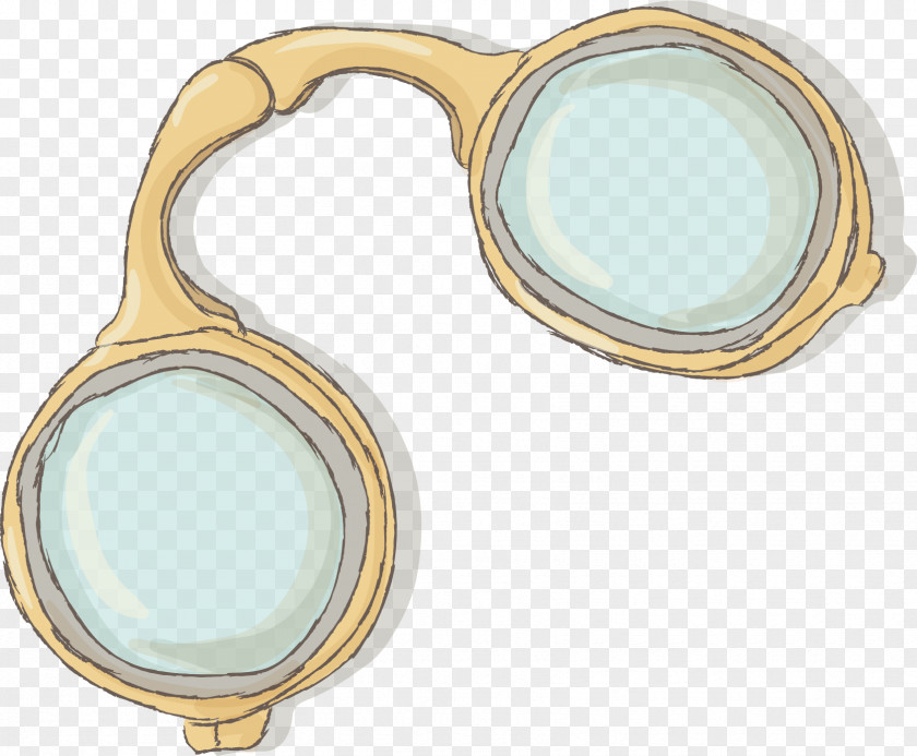 Submarine Sunglasses Watercolor Painting PNG