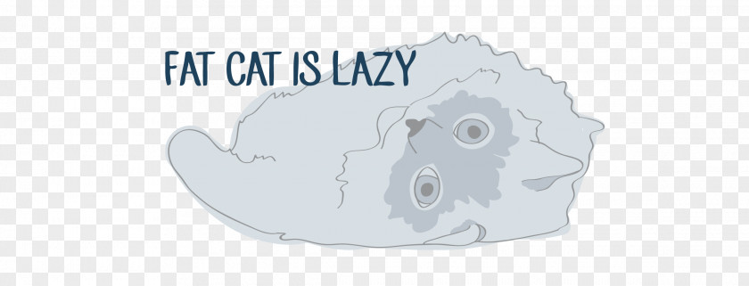 Lazy Fat Cat Material Animal Cake Decorating Font PNG