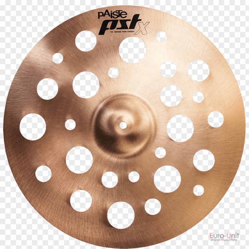 Paiste PSTX Swiss Thin Crash Cymbal Drum Kits PNG