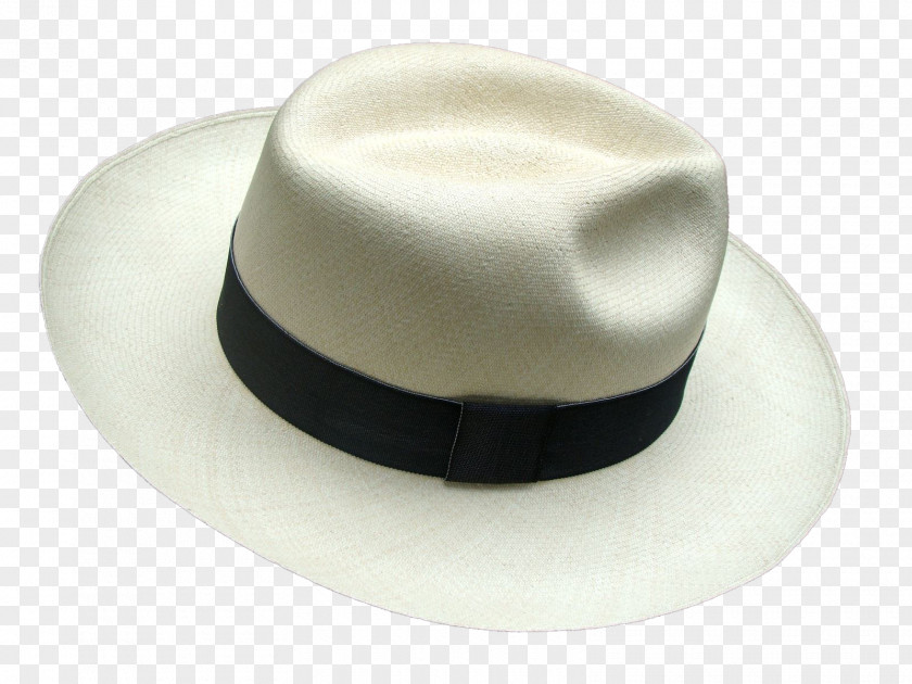 Panama Montecristi, Ecuador Fedora Hat Straw PNG