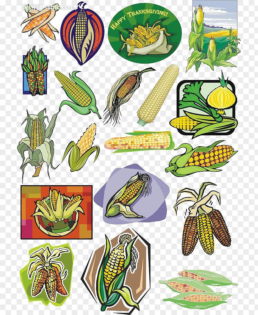 Corn Butterfly Maize Flakes Clip Art PNG
