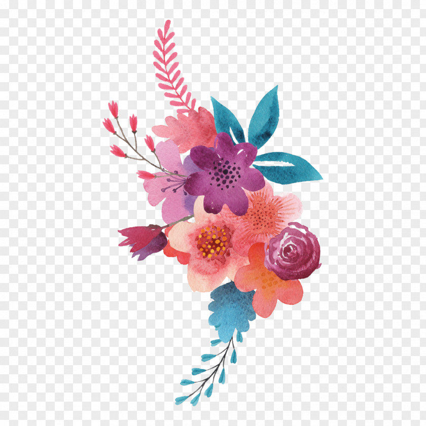 Flower Floral Design Cut Flowers Bouquet Tattoo PNG