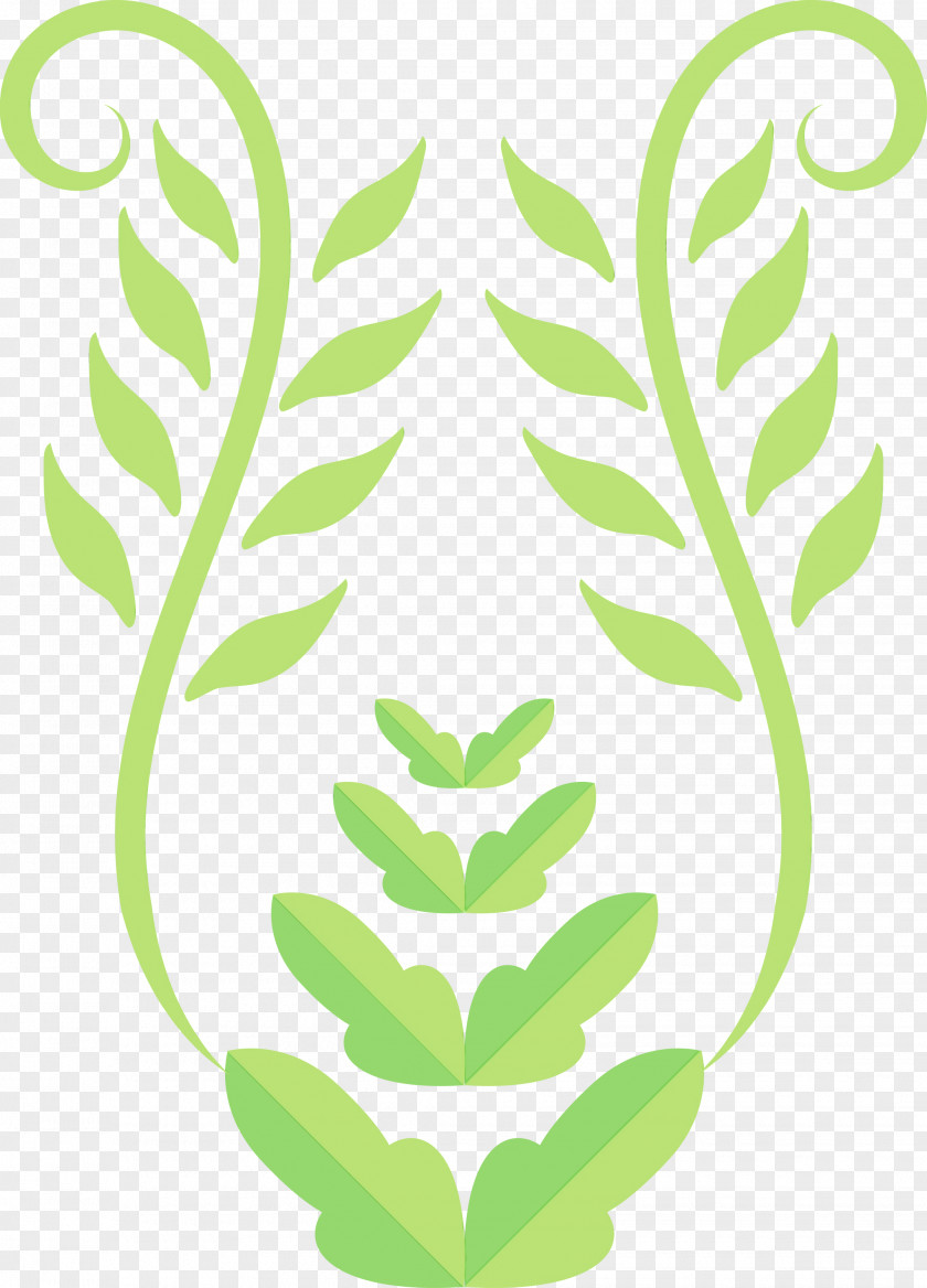 Leaf Plant Stem Line Art Green Tree PNG