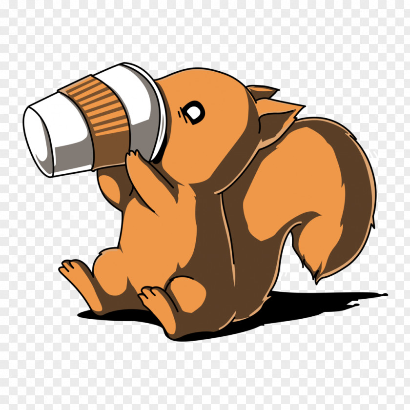 Squirrel Coffee Tea T-shirt Caffeinated Drink PNG