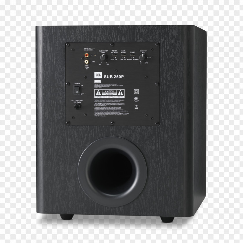 Subwoofer JBL Studio 2 Series SUB Loudspeaker Audio PNG