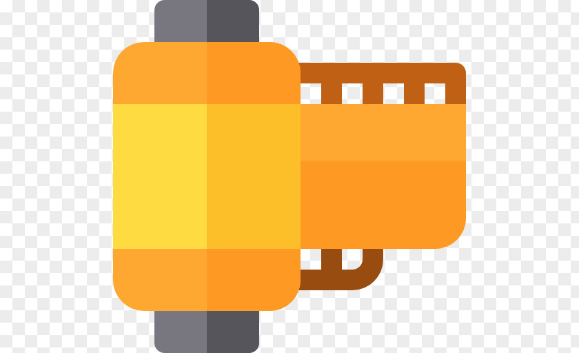 The Film Roll Yellow Font PNG