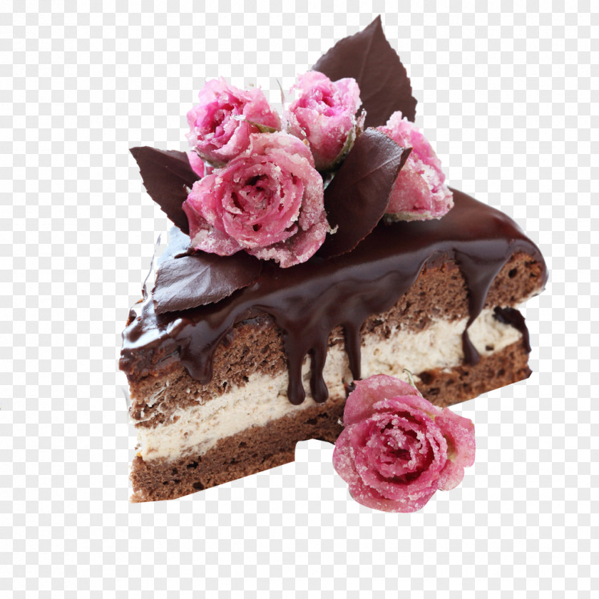 Triangle Cake Flourless Chocolate Birthday Fudge Layer PNG