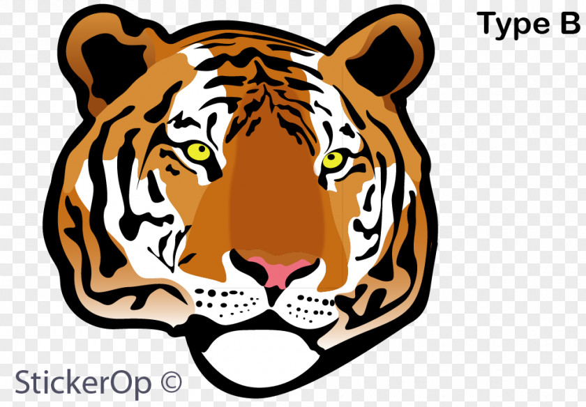 Full Colour Siberian Husky Tiger Clip Art PNG