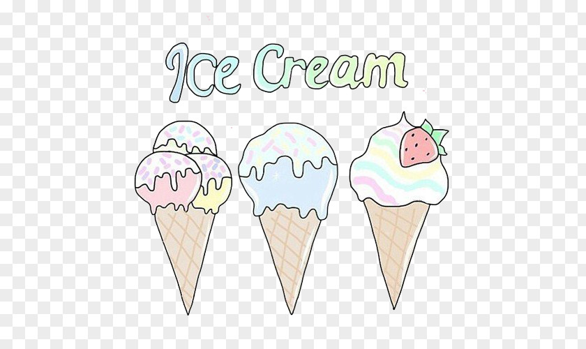 Ice Cream Cones Drawing Waffle PNG