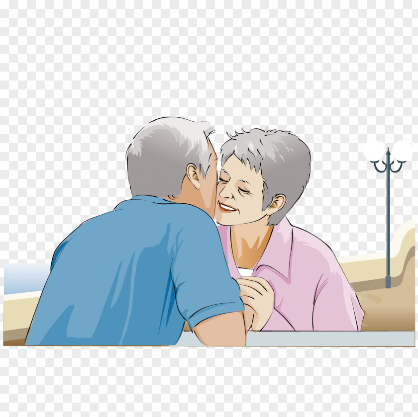 Kiss Of Two Vectors Couple Happiness PNG
