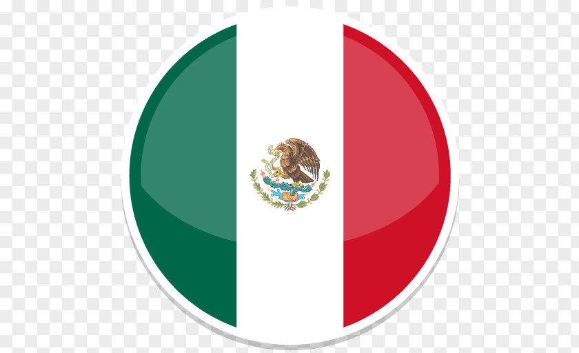 Mexico Flag Circle Font PNG