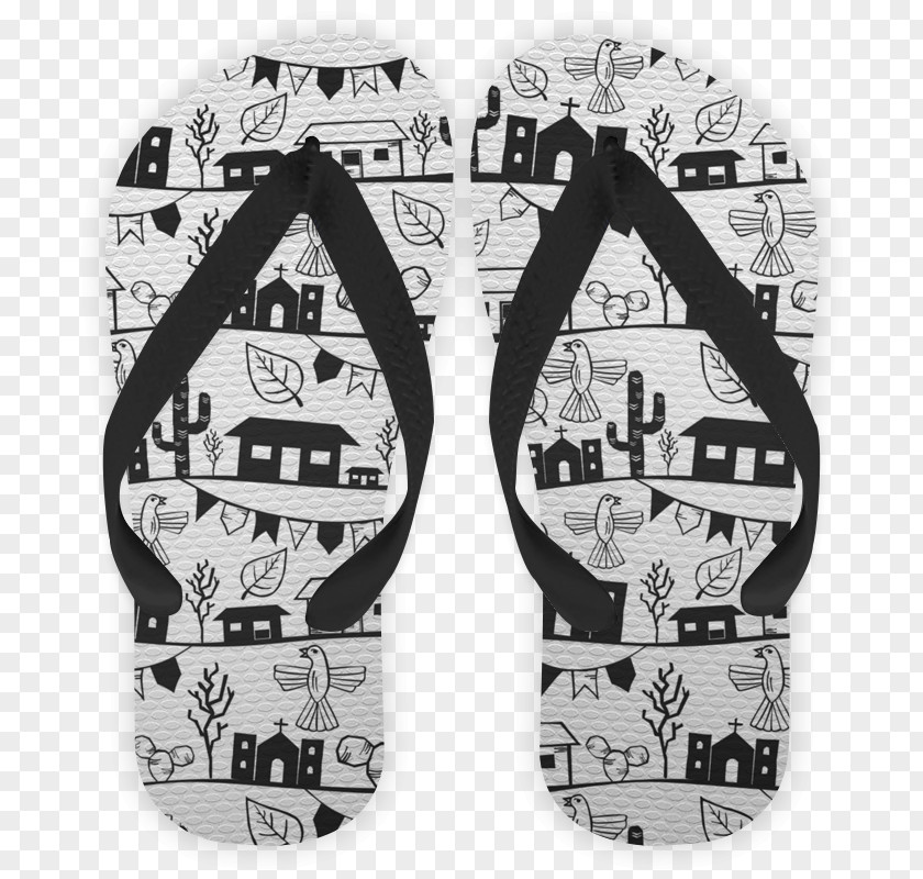 Posters Promoting Home Decorative Pattern Flip-flops Woodcut Art T-shirt Style PNG