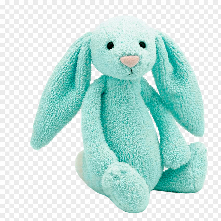 Blue Bunny Rabbit Stuffed Toy Drawing Jellycat PNG