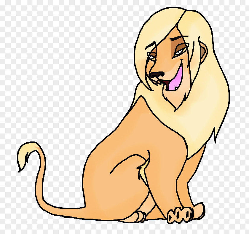 How To Draw A Female Lion Cat Dog Simba Clip Art PNG
