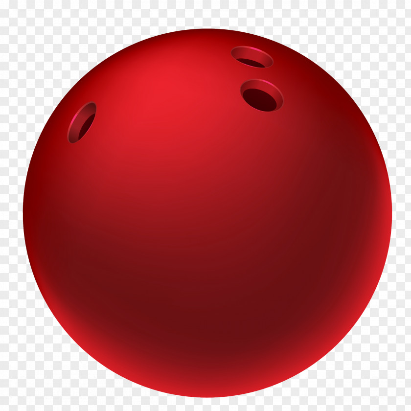 Red Bowling Ball Clipart Picture Sphere PNG