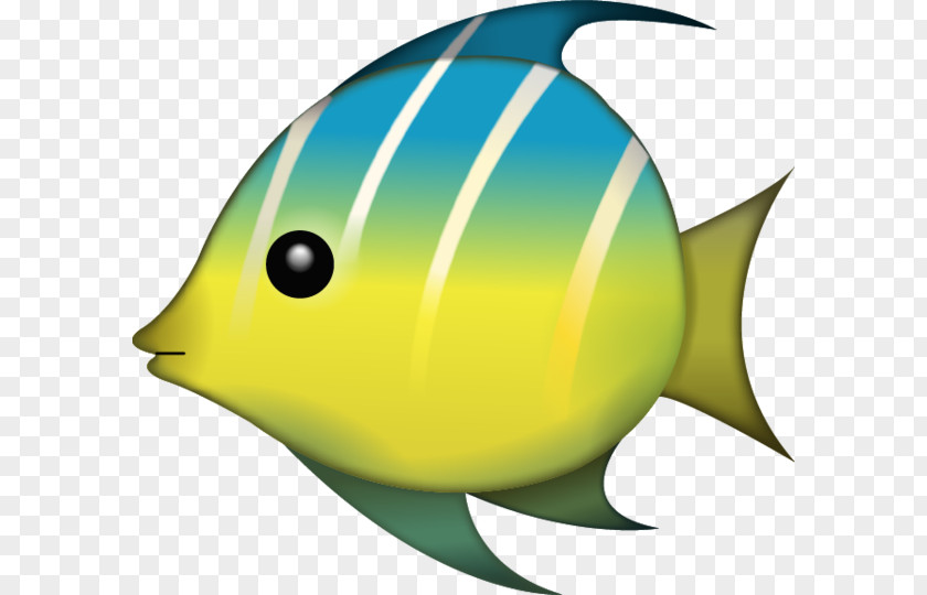 Aquarium Fish Emoji Tropical Angelfish Sticker PNG