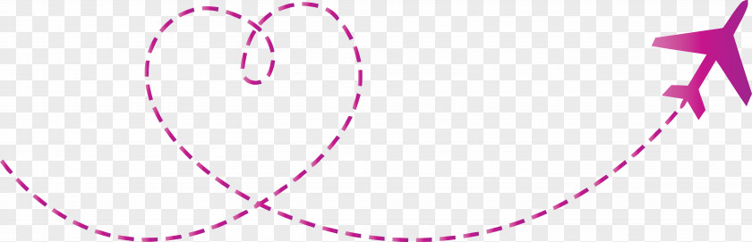 Pink Heart Line Purple Magenta PNG
