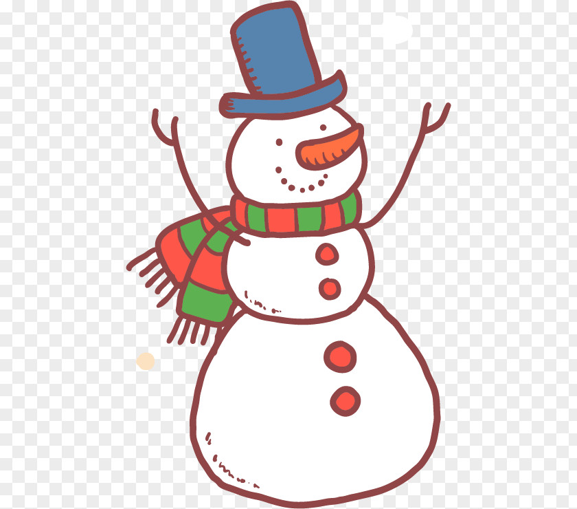 Snowman Winter Vector Material Christmas Ornament New Year Clip Art PNG