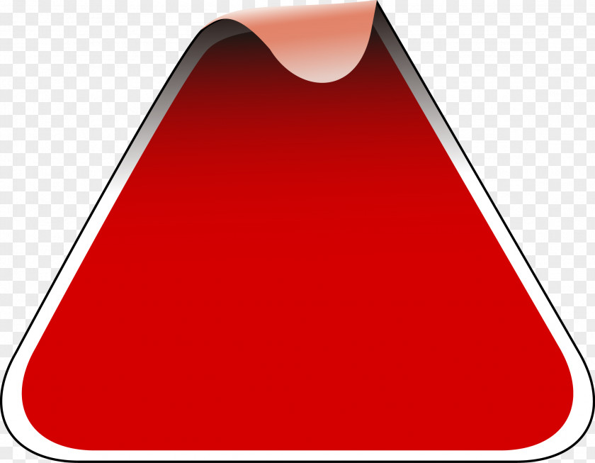Triangle Angle Frame Material Red PNG