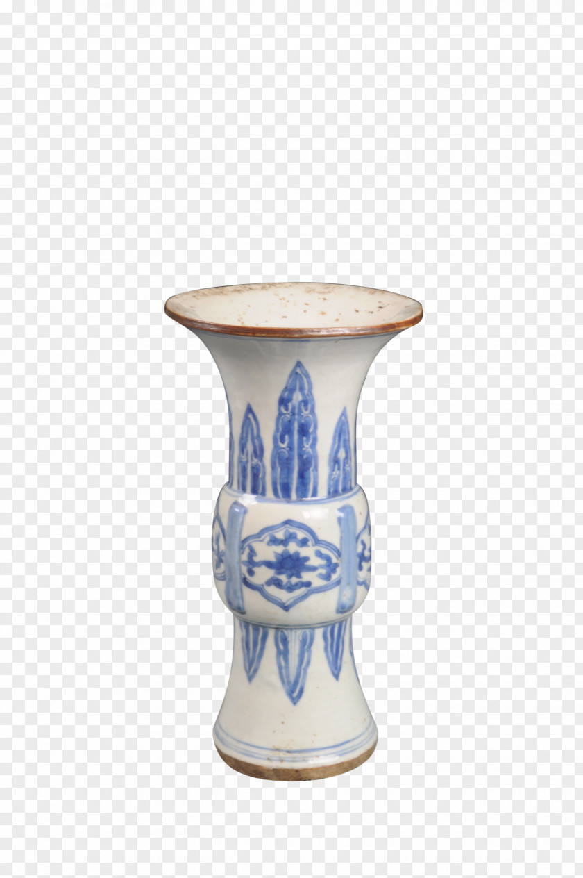 Artwork Qing Dynasty Blue And White Pottery Porcelain PNG